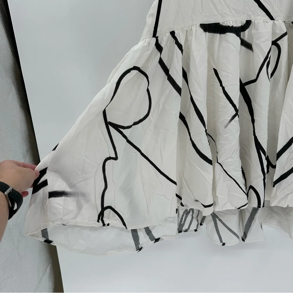 Lurdes Bergada Lagenlook Oversized High Low Art to Wear Tunic Dress Size Small - Picture 5 of 6